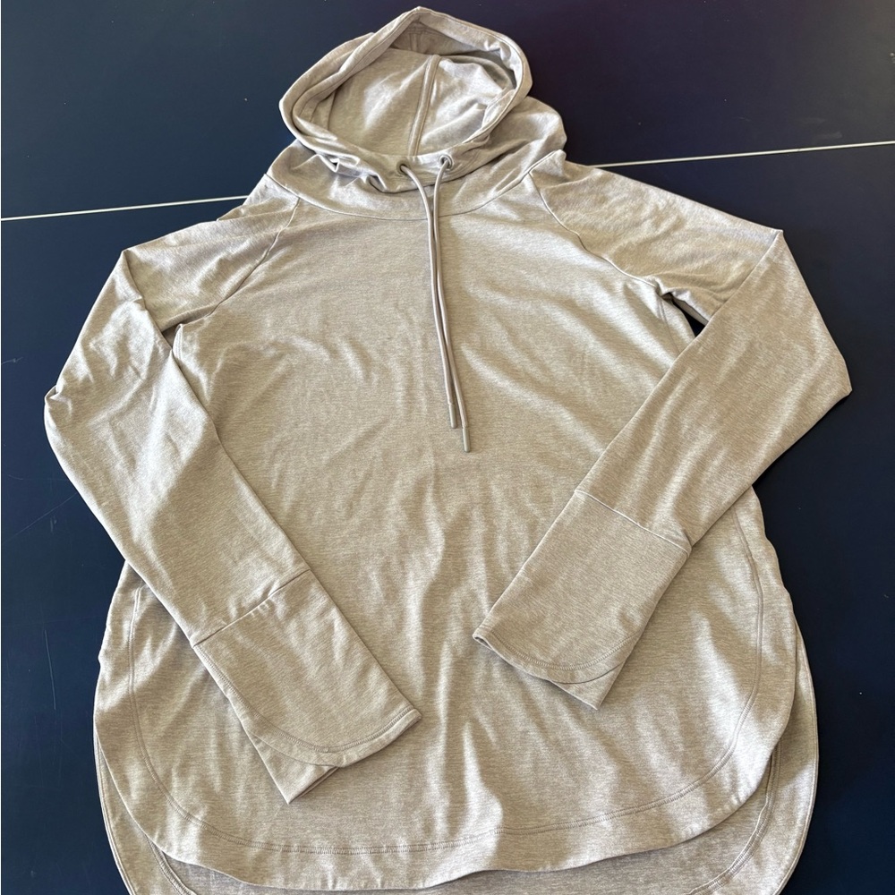 Athleta Heather Gray Hooded Top